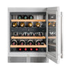 Liebherr WU3400 24 Inch Undercounter Dual Zone Wine Cooler with 34 Bottle Capacity