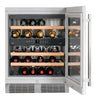 Liebherr WU3400 24 Inch Undercounter Dual Zone Wine Cooler with 34 Bottle Capacity
